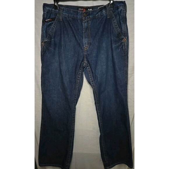 Ariat FR M4 Relaxed Boot CAT 2 2112 Blue Jeans, Sz 38x32, RN105037, Rd Desc - Picture 1 of 12